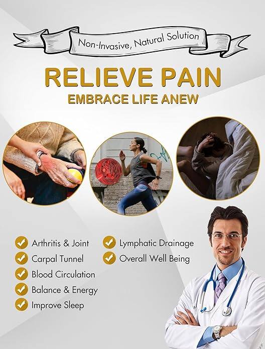 Men's Copper Bracelet,Adjustable Length with Sizing Tool