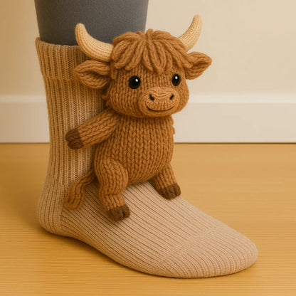 🎅Christmas Sale🎄3D Knit Animal Socks