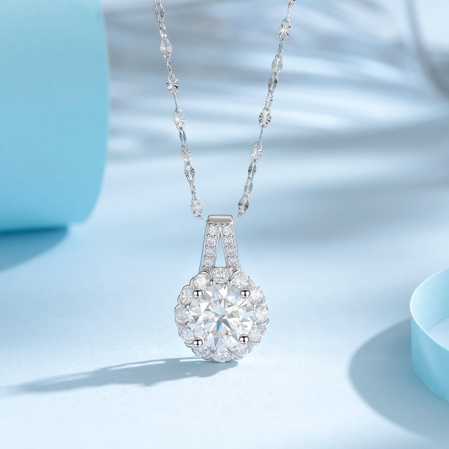 S925 Sunflower Moissanite Necklace