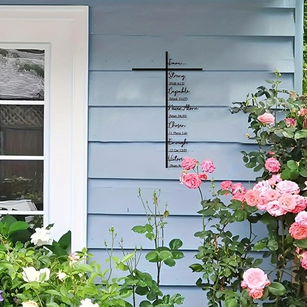 🏆 32K+ SOLD! 🕊️✝️ Elegant Metal Cross Wall Art – Scripture-Inspired Design for Peaceful Living Spaces 🌸