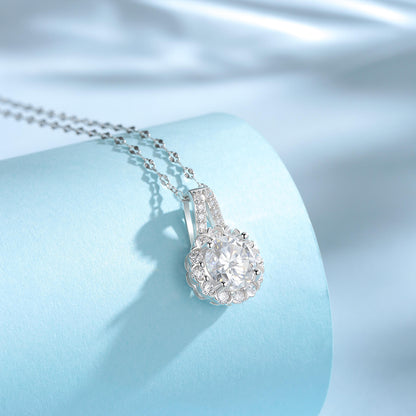 S925 Sunflower Moissanite Necklace