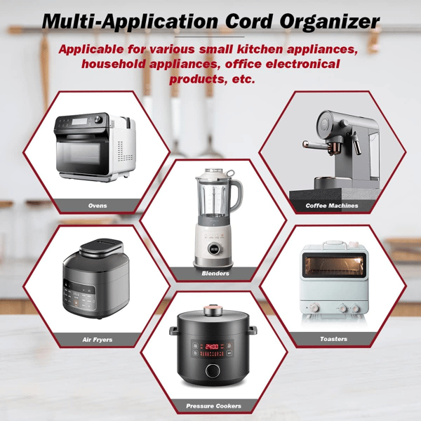 ✨ New Upgrade Cord Organizer For Kitchen Appliances
