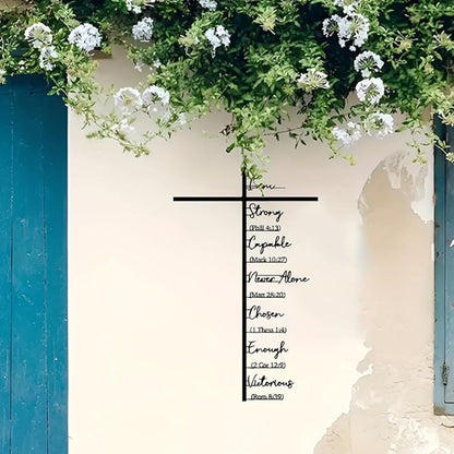 🏆 32K+ SOLD! 🕊️✝️ Elegant Metal Cross Wall Art – Scripture-Inspired Design for Peaceful Living Spaces 🌸