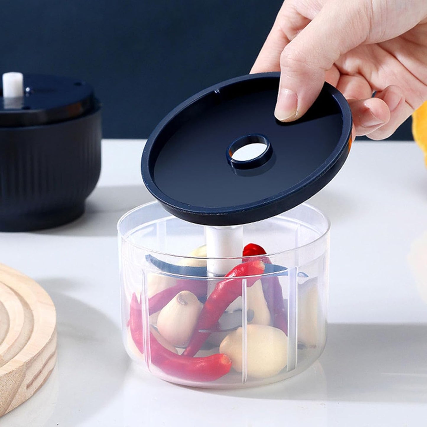 2 Pacs Electric Garlic Chopper,Mini Portable Veggie Chopper