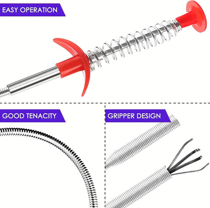 🔥LAST DAY SALE 49% OFF - Drain Snake, Drain Clog Remover