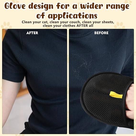 2Pcs Pet Hair Remover Glove