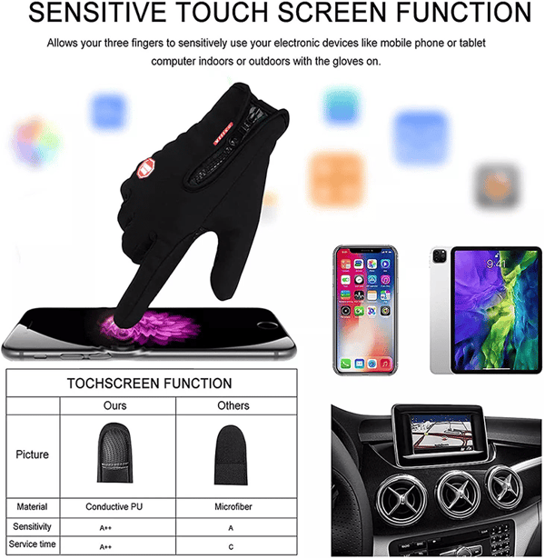 🏆 Ultimate Waterproof & Windproof Thermal Non-Slip Gloves