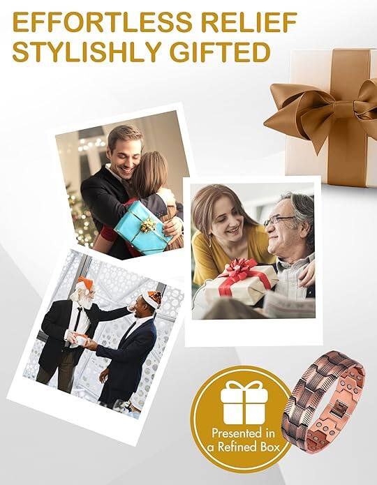 Men's Copper Bracelet,Adjustable Length with Sizing Tool