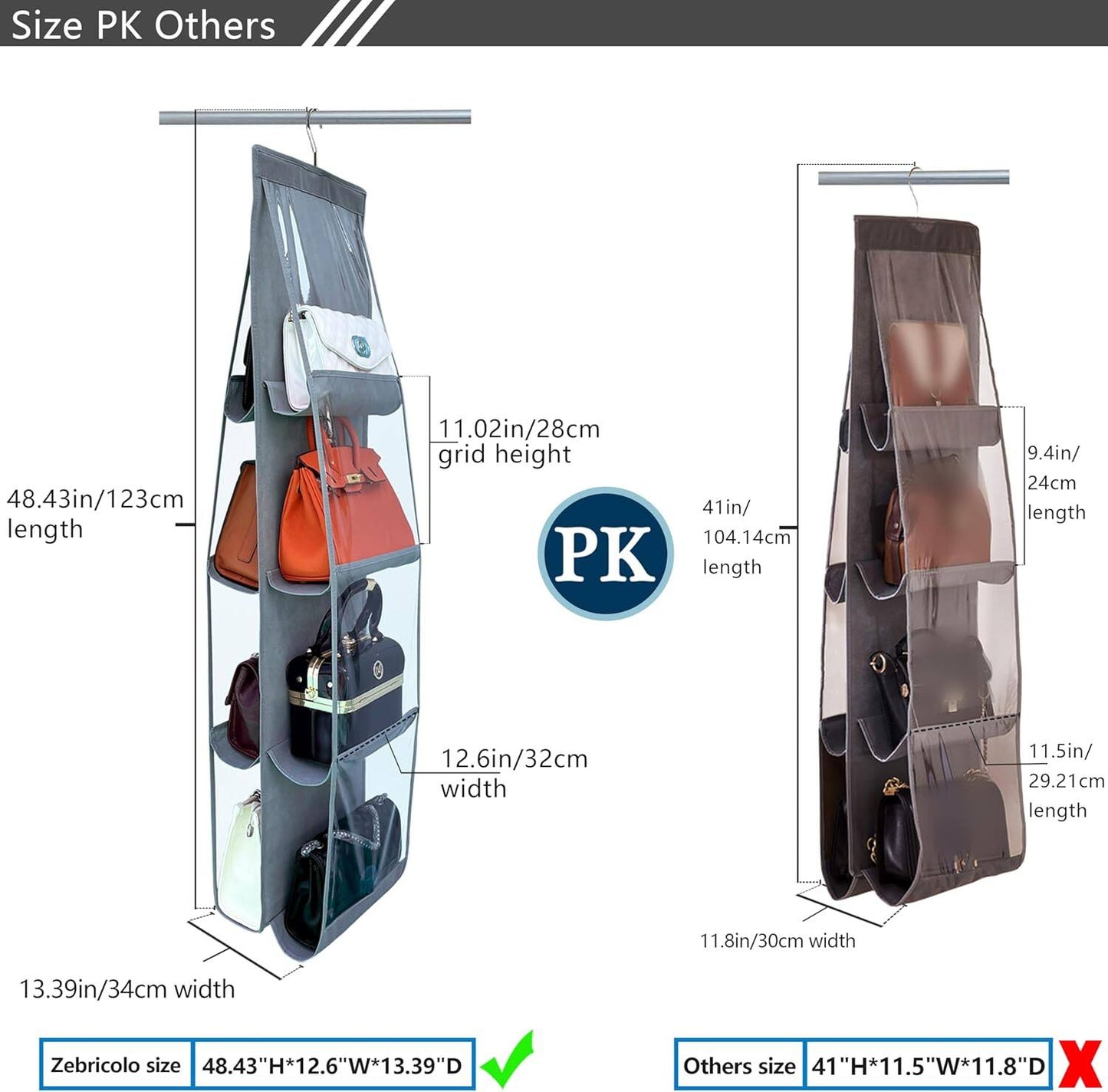 🔥LAST DAY SALE 49% OFF - 2 Packs Hanging Handbag Organizer for Close