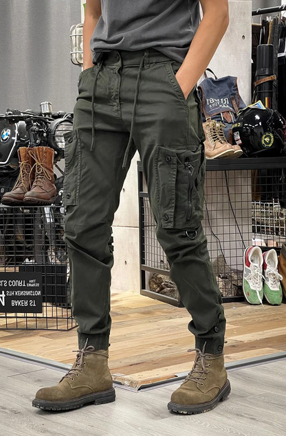 🔥Men's Tactical Cargo Pants🔥– Elastic, Multi-Pocket Joggers